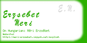 erzsebet meri business card
